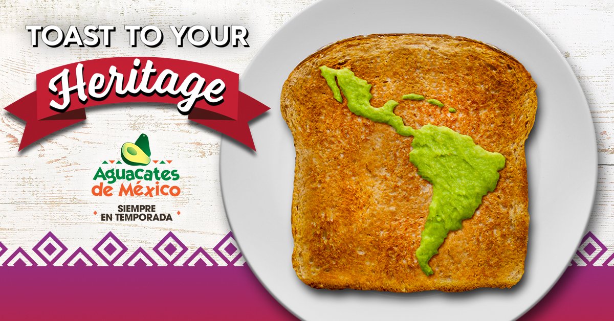 CarrieKey's tweet photo. A Toast for #hispanicheritagemonth! Celebrate with these avo toast recipes. You could win prizes #AvoSweepstakes  - https://t.co/s34yCiRTut https://t.co/pl4bPgKo8A