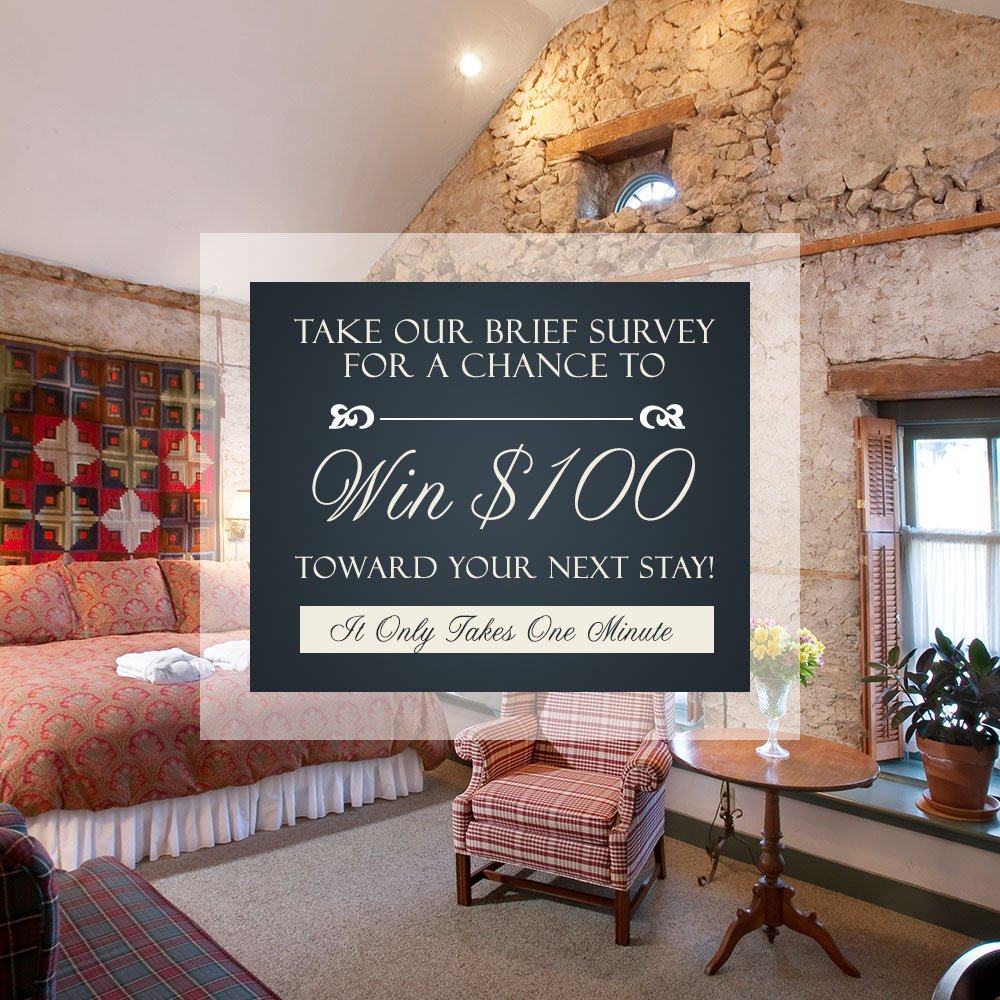 One minute is all it takes! Please answer this brief questionnaire &amp; be entered to win $100 towards your next stay: bit.ly/2fZ4Hsh