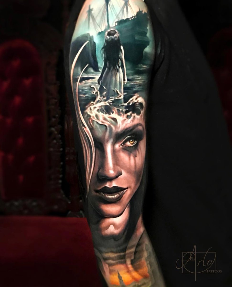 Inkedmag's tweet photo. Stunning work by #inkedselect artist #arlodicristina #tattoo #tattooed #tattoos #inked #inkedmag https://t.co/mp5JTOwE8V