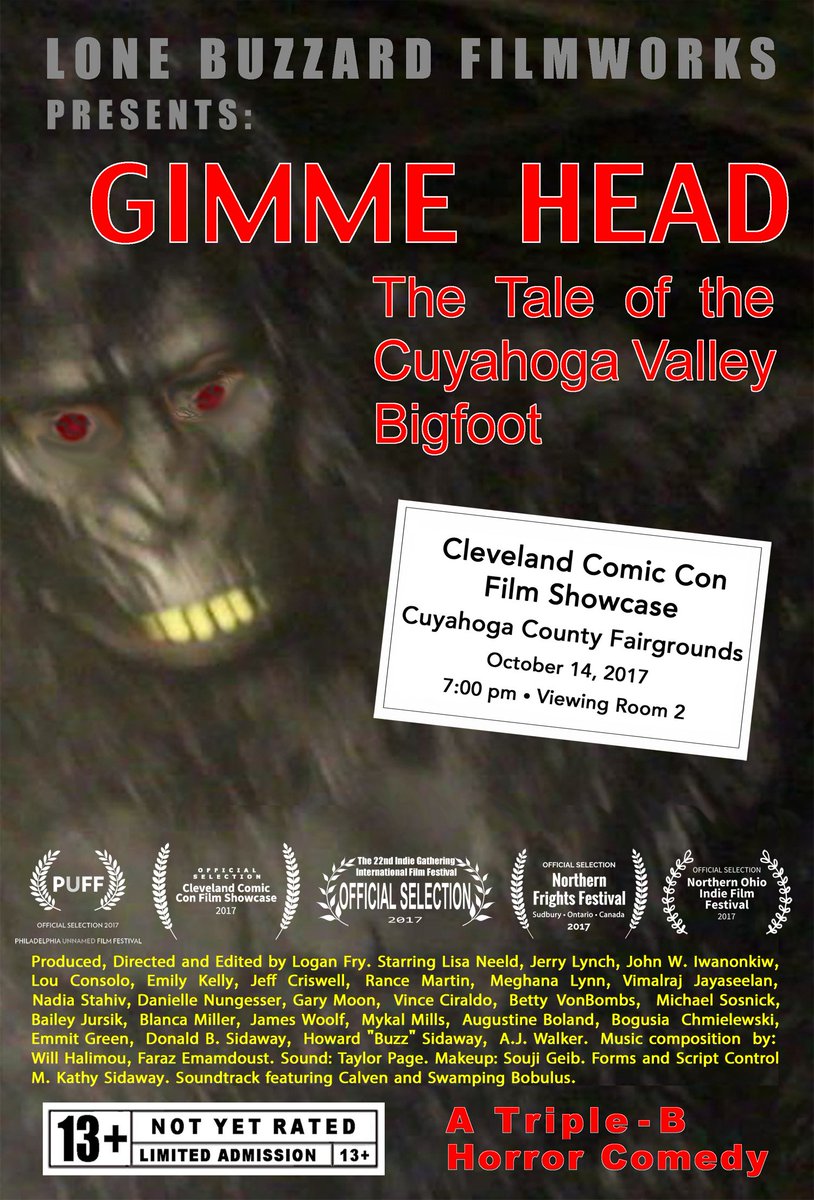 TheBigfootFilm's tweet photo. .@TheBigfootFilm 2 #ClevelandComicCon #thisweek. 2 #NorthernFrightsFestival #nextweek. #Hoping 2 #get2 @QCCinephiles 😜 #supercheesy #film 😍 https://t.co/RlcJGd0KCm