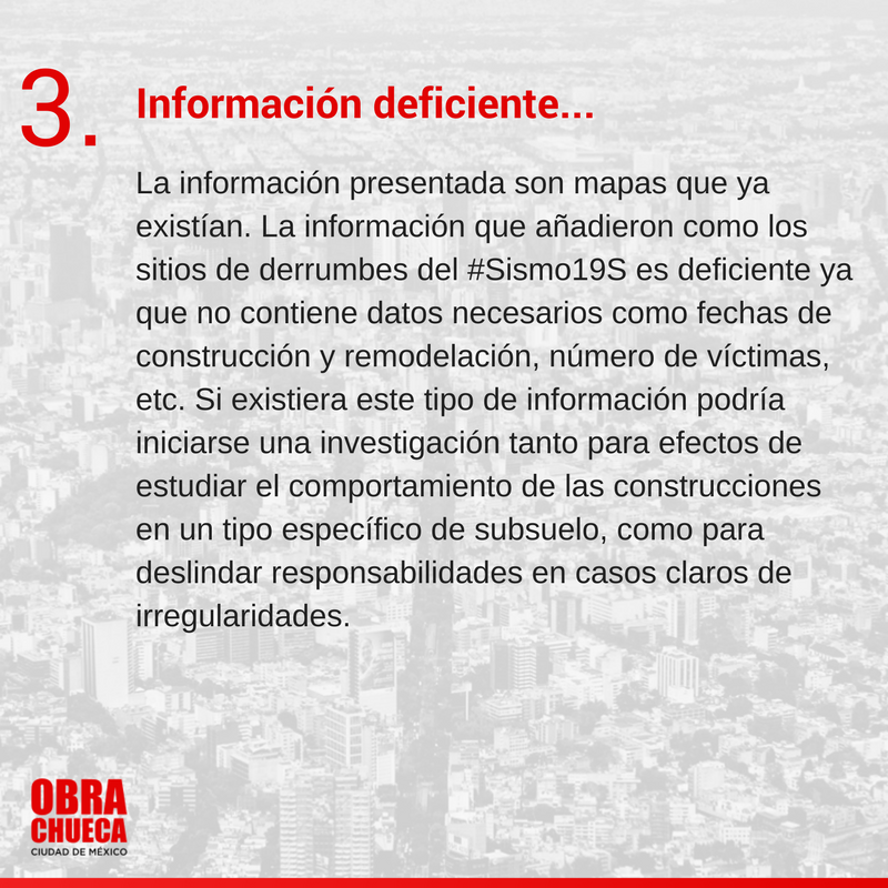 ObraChueca's tweet photo. 📢 IMPORTANTE: Sobre el #AtlasDeRiesgo que comparte el Gob. de la CDMX - https://t.co/NgmxMUbzt0 https://t.co/ZHOefrFBcq