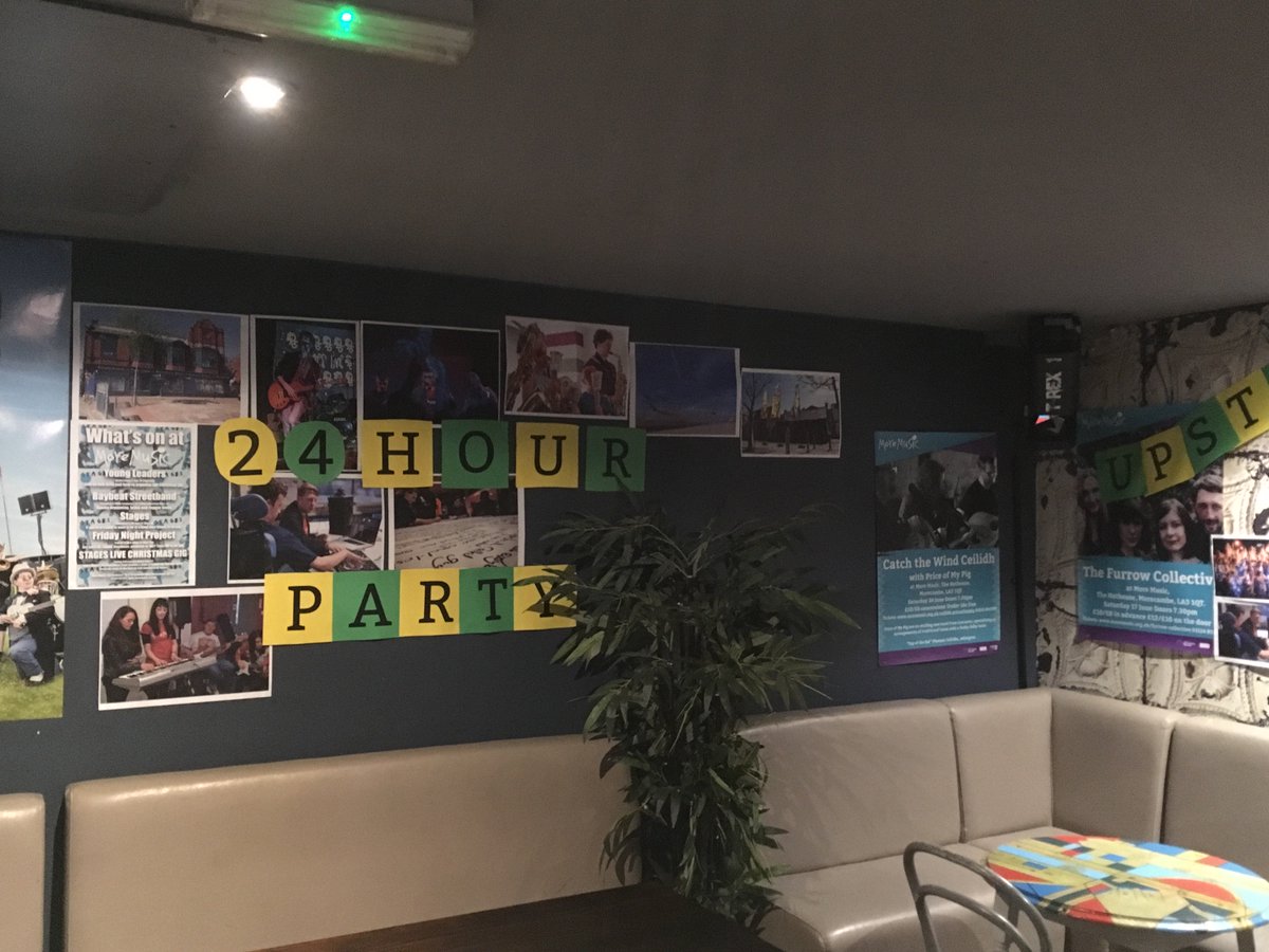 PeteMoser's tweet photo. Building up to the weekend 24 hour party - here's the story https://t.co/T2r2iNVj8I @MoreMusic1 @LancsMusicFest @LancasterJazz @TheDukesTheatre https://t.co/BcC0UNWzk3