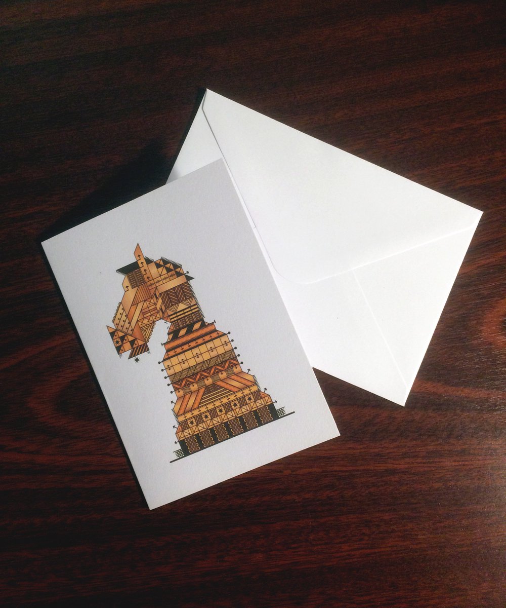 A6 Chess Pieces Greeting Cards are up for grabs on etsy :) etsy.me/2xxD7sx via <a href="/Etsy/">Etsy</a> Enjoy! #illustration #etsyshop