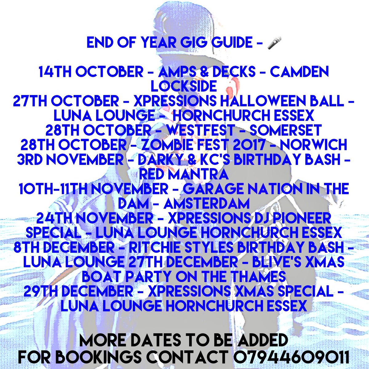 preshuspre's tweet photo. Preshus End of Year Gig Guide !!!
More to be added !!
For bookings contact 
07944609011 https://t.co/6r7YAh5BSC