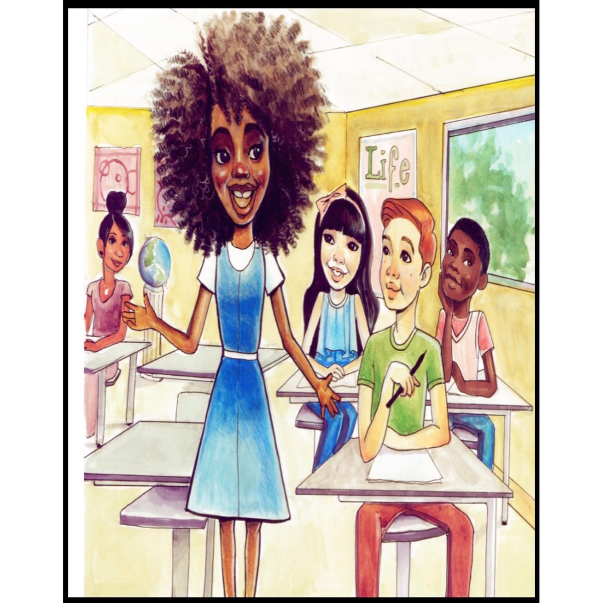 Who experienced 1st day of school jitters?😬 #Chipo has🙋🏾! Find out how she powered thru in 📚 #MeetChipo • #KidsBooks #Read #ZimBabeIwe! 👑🇿🇼