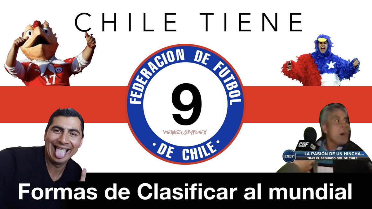 venuzcomplex's tweet photo. Estas son las 9 formas en que Chile puede Clasificar de manera directa. https://t.co/kHUzUggsCr https://t.co/VeCVzIUzGe