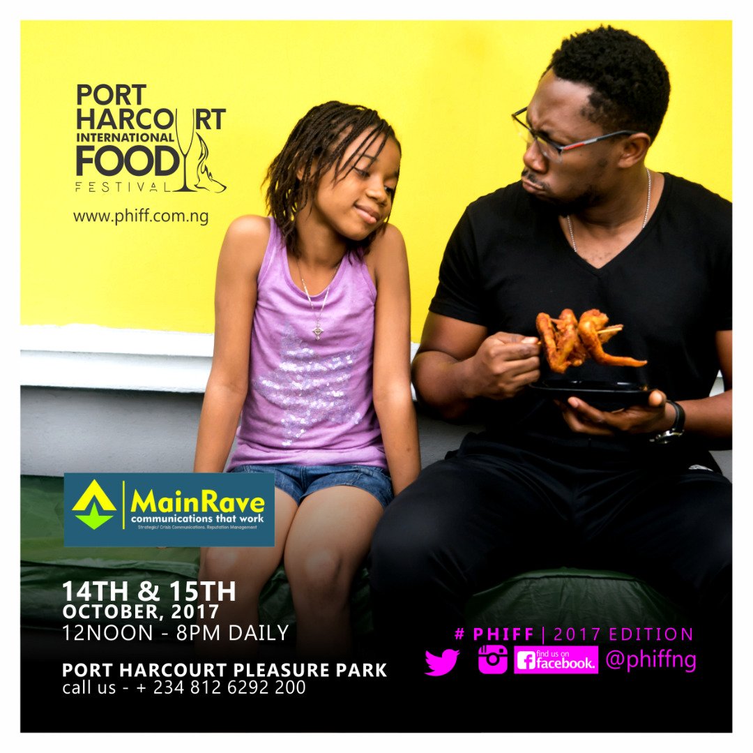 iamyoungendy's tweet photo. #PHIFF How Ready Are You For The Port Harcourt International Food Festival @PHIFFng Holding The Weekend, Come Lets Meet and Eat Oh. 🍴🍴🍴 https://t.co/Q7kC9FDt4D
