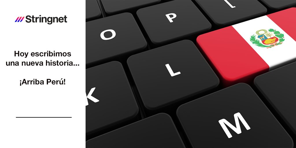 stringnet's tweet image. ¡Hoy todos somos #ArribaPerú! ¡#Rusia2018 nos espera! #Stringnet #Cadenadeexperiencias