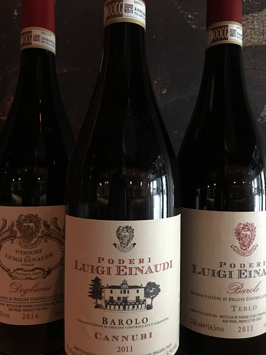 We are hosting Poderi Luigi Einaudi October 17. Contact info@barbricco.com to reserve seats. Taste some amazing Barolo wine!
