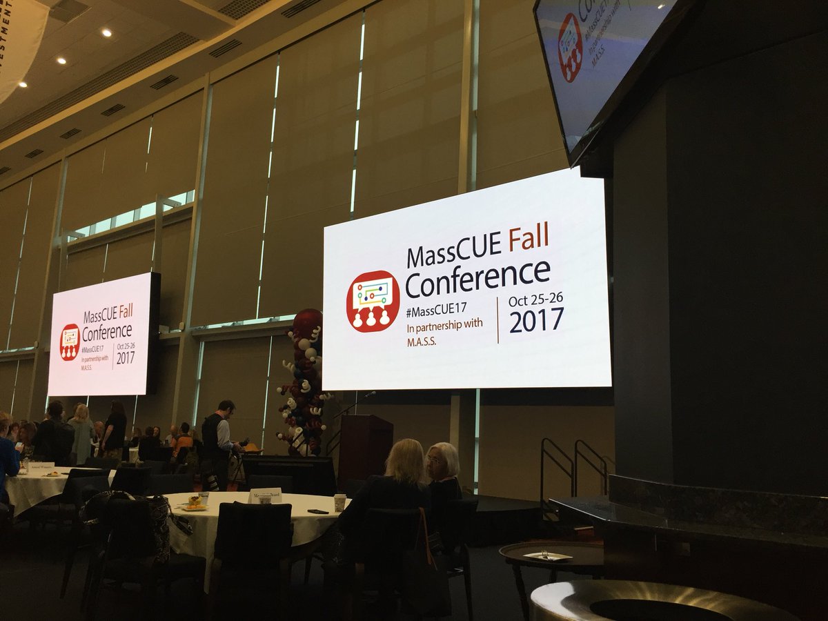 Waiting for keynote to start at MassCUE conference #MassCUE17
Excited for a great day of learning