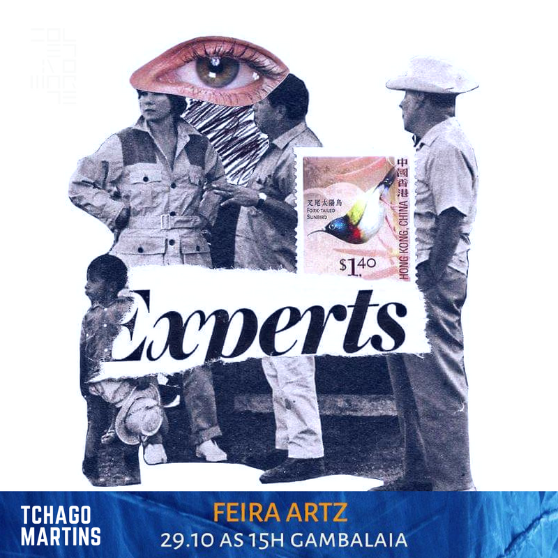 O artista Tchago Martins estará esse domingo na Feira Artz, em Santo André expondo suas colagens > goo.gl/SWQnke < #feiradearte