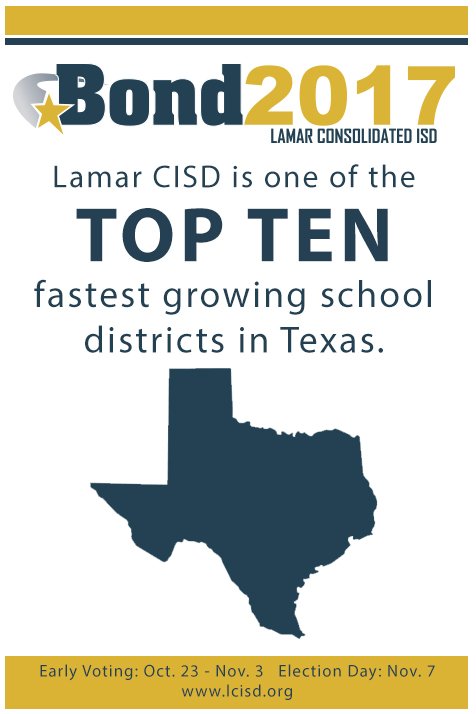 BOND 2017: Early Voting Oct. 23 - Nov. 3.