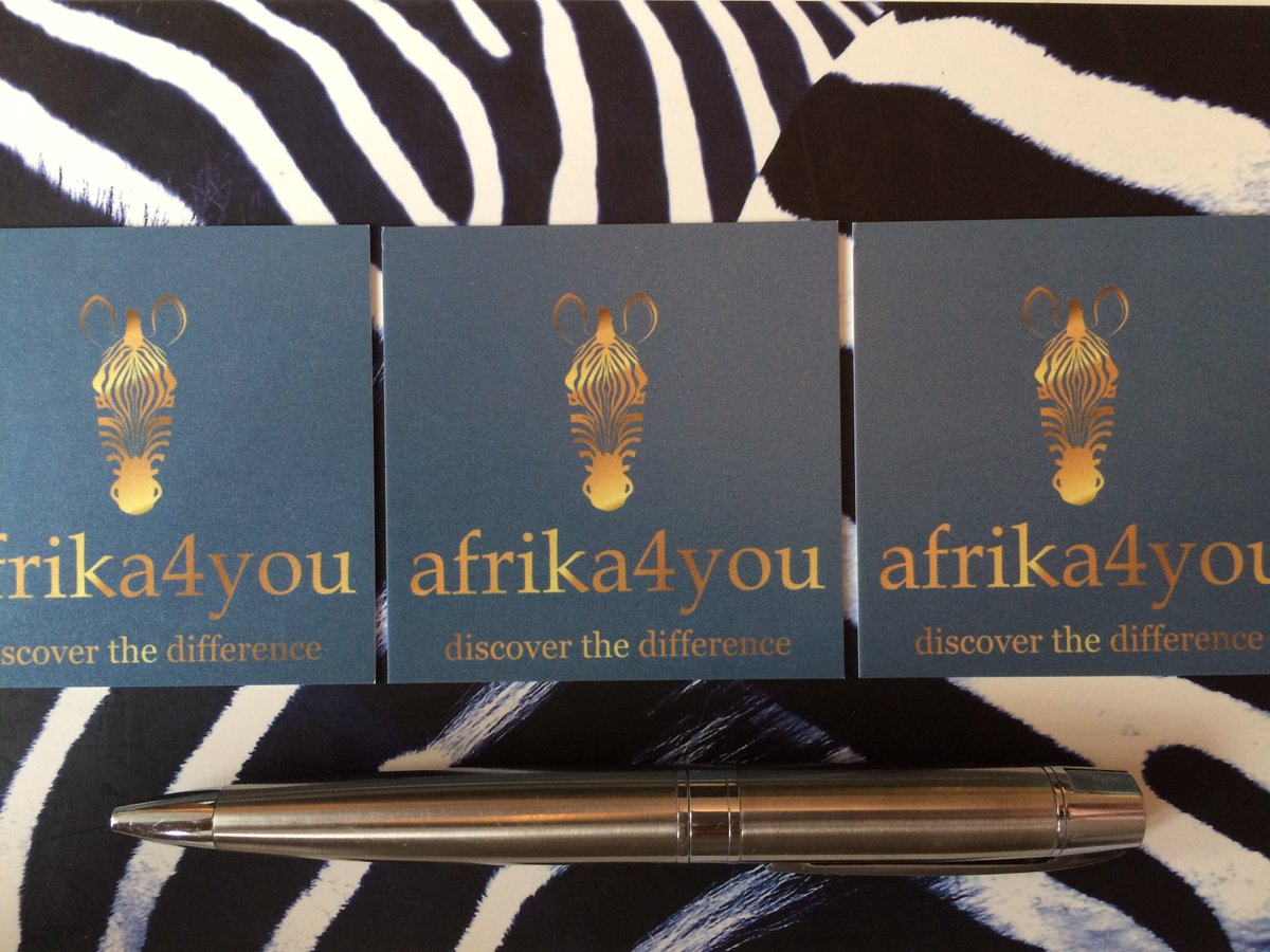 afrika4you's tweet photo. Yes! Unsere neuen Visitenkarten sind da 😃
#businesscard #zebra #newlogo #afrika4you #disvocerthedifference https://t.co/UqZ1v1CBn2