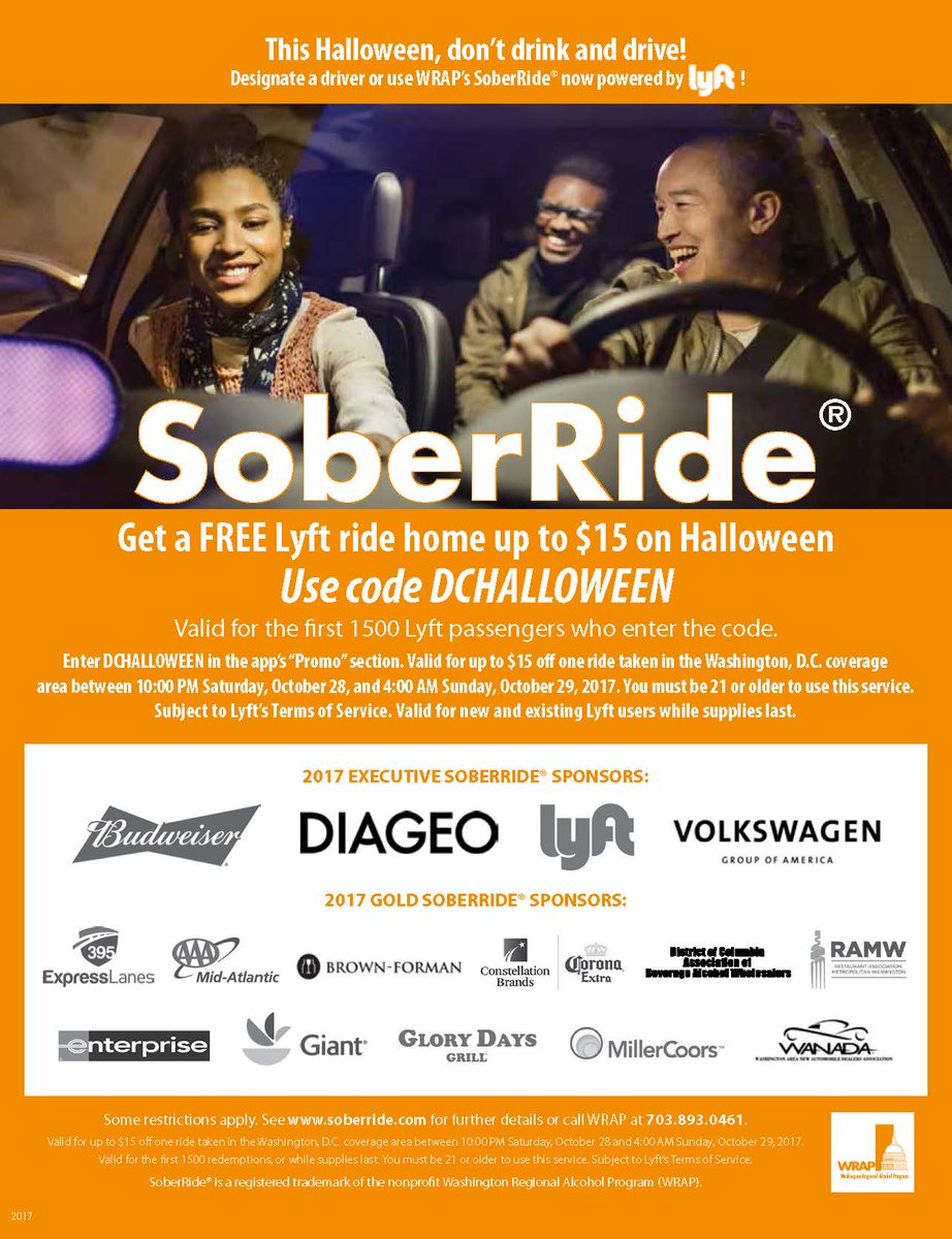 Nearly half (45%) of U.S. traffic deaths on Halloween involve drunk drivers (@NHTSAgov). 🎃#SoberRide #BuzzedDriving soberride.com