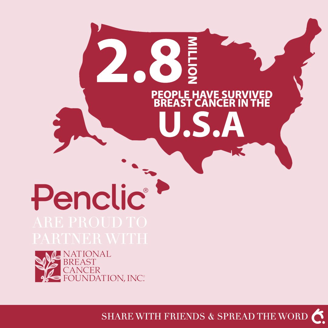 Did you know 2.8 Million people have survived Breast Cancer in the USA! Together we a stronger!  nationalbreastcancer.org