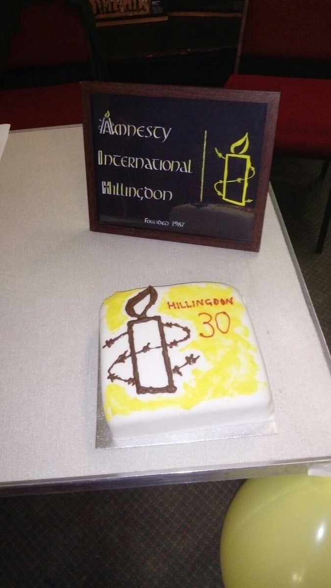 AmnestyHillingd's tweet photo. We celebrated our 30th anniversary this week! @AmnestyUK Thanks to everyone who helped us celebrate. https://t.co/Dvu0ZWQh1T