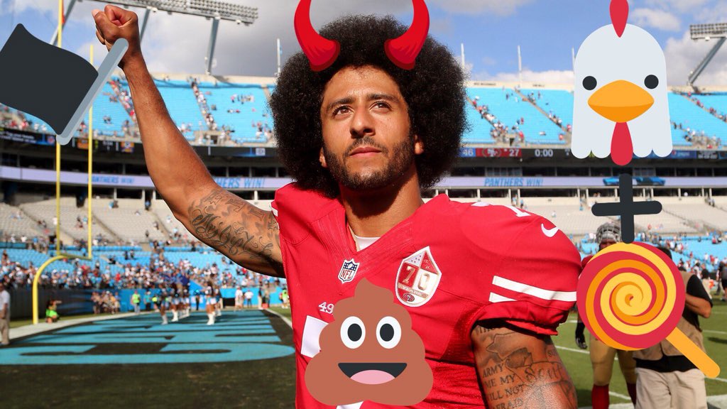 paulypkny's tweet photo. @FoxNews @Kaepernick7 #BOYCOTT #RandomHousePublishing ! #PatriotsUnited๐บ๐ธโ๐ป #PatriotNation๐บ๐ธโ๐ป ๐๐ผ#Kapernick POS๐ฉ! https://t.co/4UvhT1t1rG