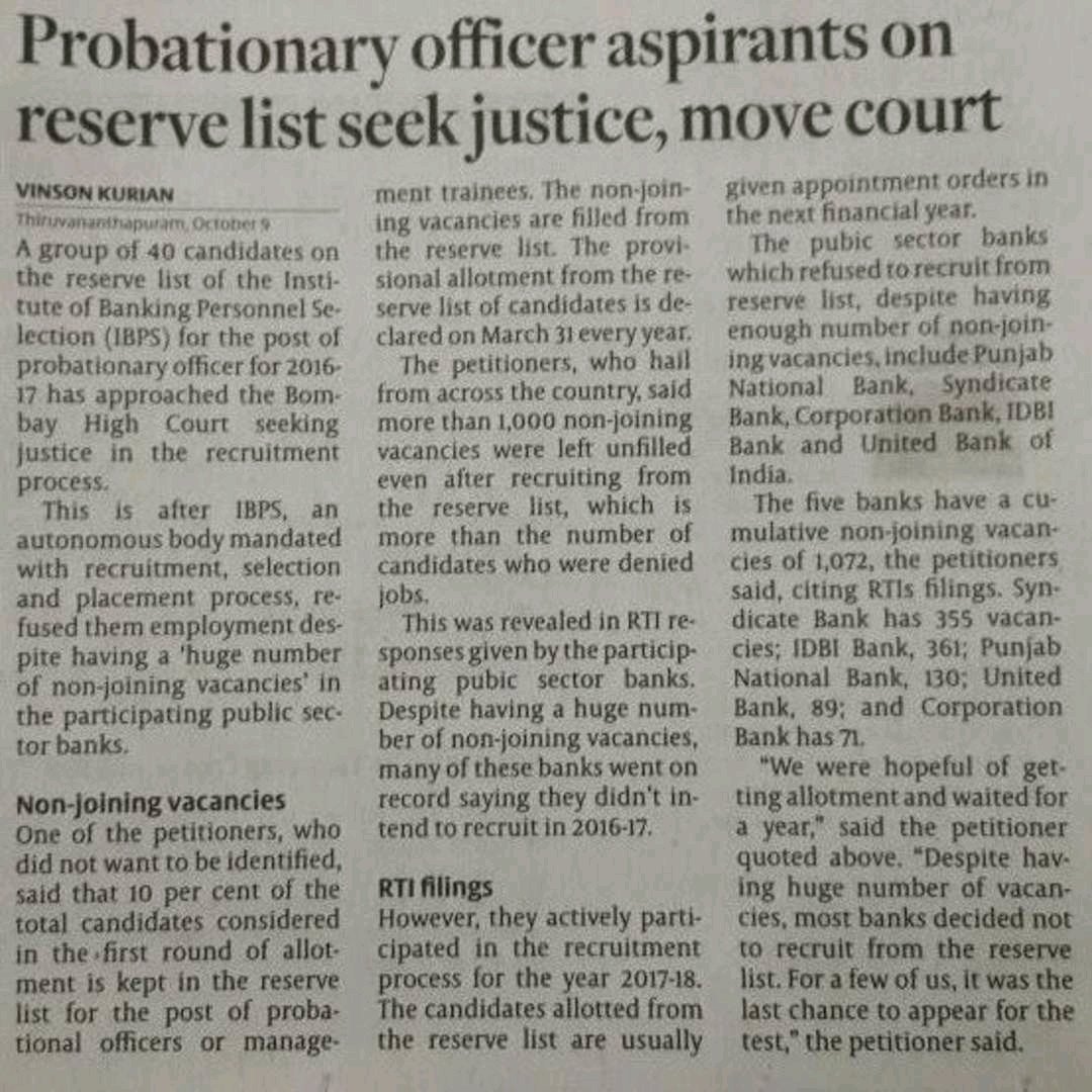 bsbarad90's tweet photo. @arunjaitley Sir plz look this matter seats r there but denied for jobs by public sector bank #justice4reservelist https://t.co/Nlr0f7G3tG