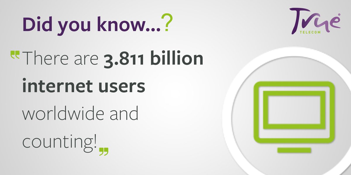 #Didyouknow how many #internet users there are worldwide? #funfact #technology