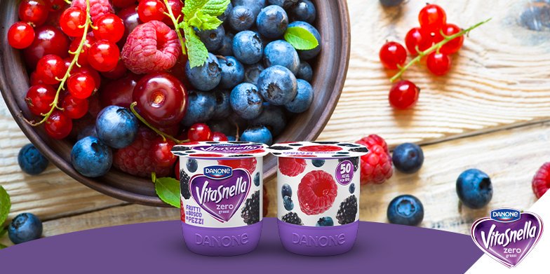 vitasnella's tweet photo. Lasciati sorprendere dal gusto cremoso di #Vitasnella frutti di bosco in pezzi. https://t.co/Fiw3RaIvLb #iomisentoleggera #leggerezza https://t.co/R7TIb9LhdR