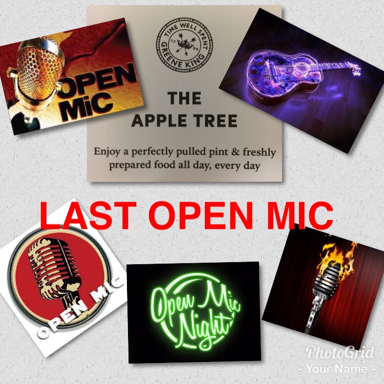 TheApp1eTree's tweet photo. Last #OpenMic tonight at The #App1eTree https://t.co/0za5UEi9Ut