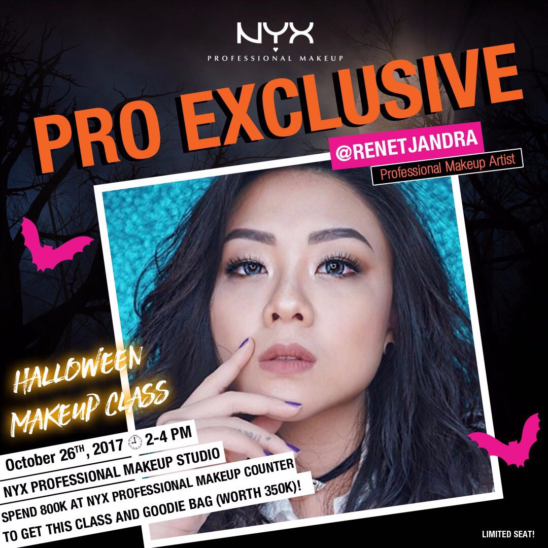 NyxCosmetics_ID's tweet photo. Makeup class for #halloween! check out our Instagram at @NYXCosmetics_Indonesia for more info ;) #BringOutTheBOO #NYXCosmeticsID https://t.co/8IwQAL1JiU