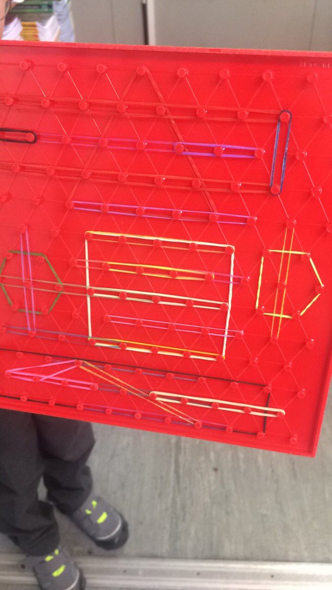 mshester2014's tweet photo. Look at the Geoboards! Great work during maths stations! #maths #seniorinfants https://t.co/3vaU4u0zqR