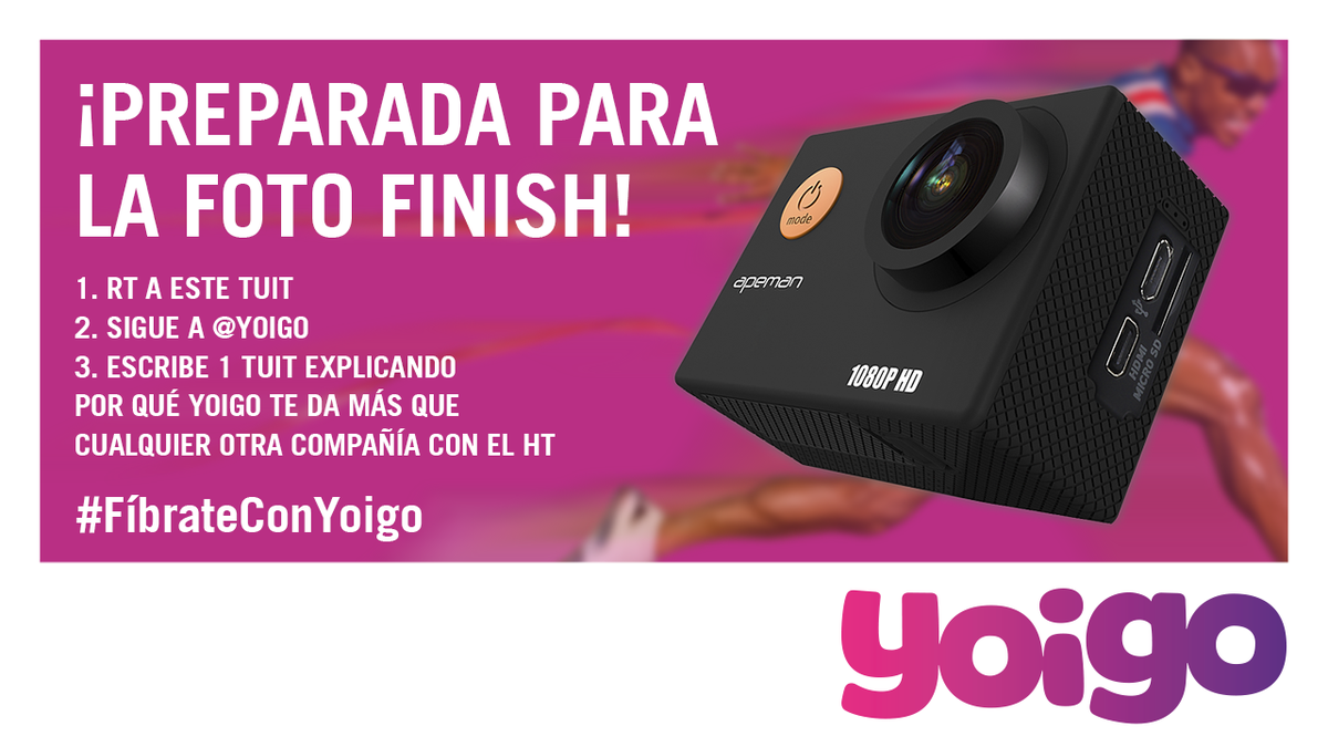 yoigo's tweet photo. 🎁 CONCURSO Nº3 🎁

¡Inmortaliza tus hazañas deportivas con este pedazo de cámara sumergible! 📷

⬇️ ¡PARTICIPA! ⬇️

#FíbrateConYoigo https://t.co/8pqWAUx4rQ