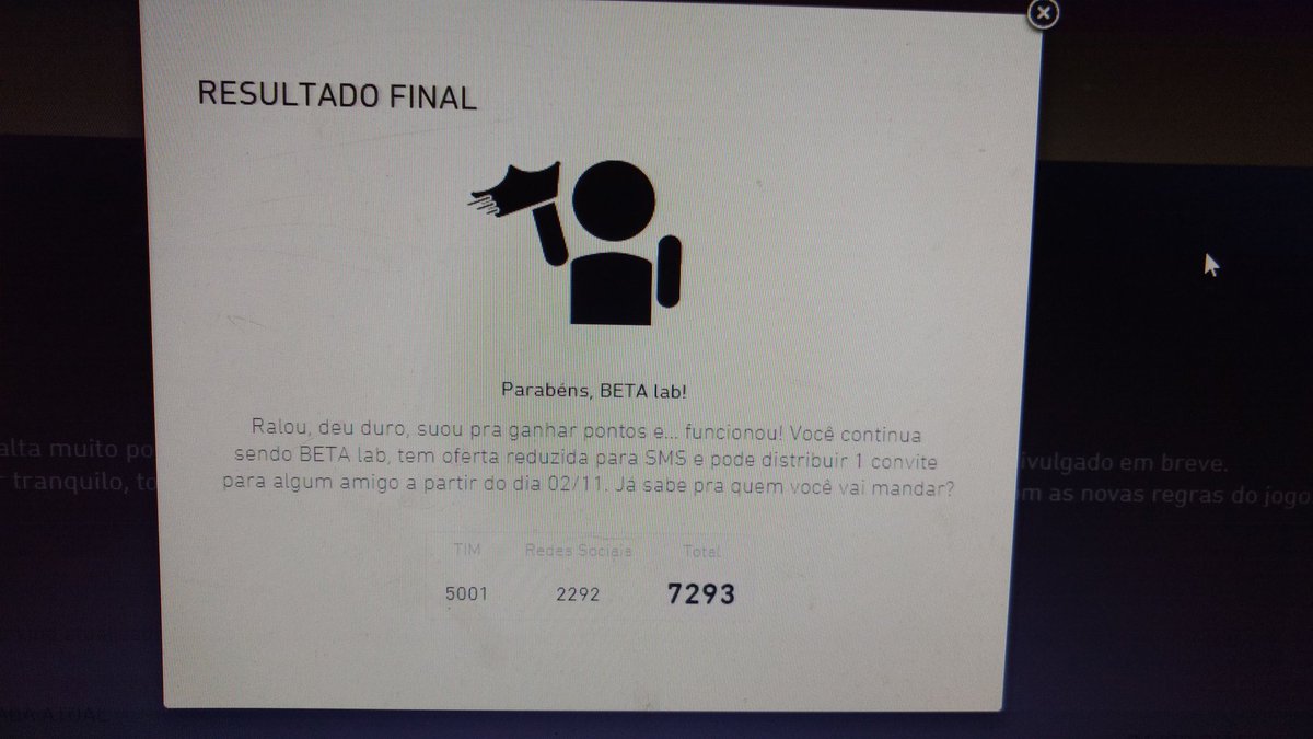 Agradeço a parceria, e seguimos juntos na missão.
Bola pra frente Betas.
Tamo junto.
#BetaSegueBeta