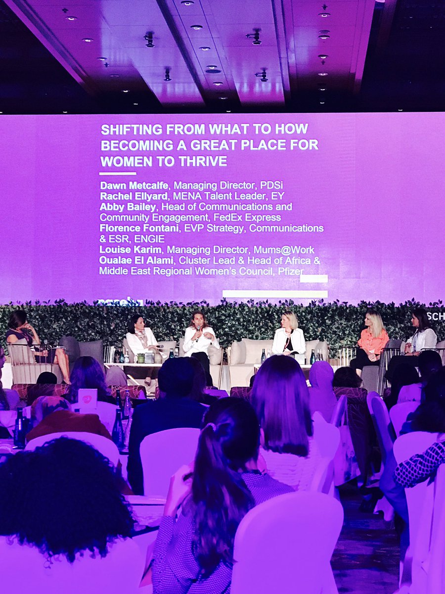 DirectionDose's tweet photo. leading women from@mumsatworkme @FedEx @EYnews  @ENGIEgroup @pfizer come together in a panel to discuss how women can thrive in orgs#GWEF17 https://t.co/MRxBE3RjKu