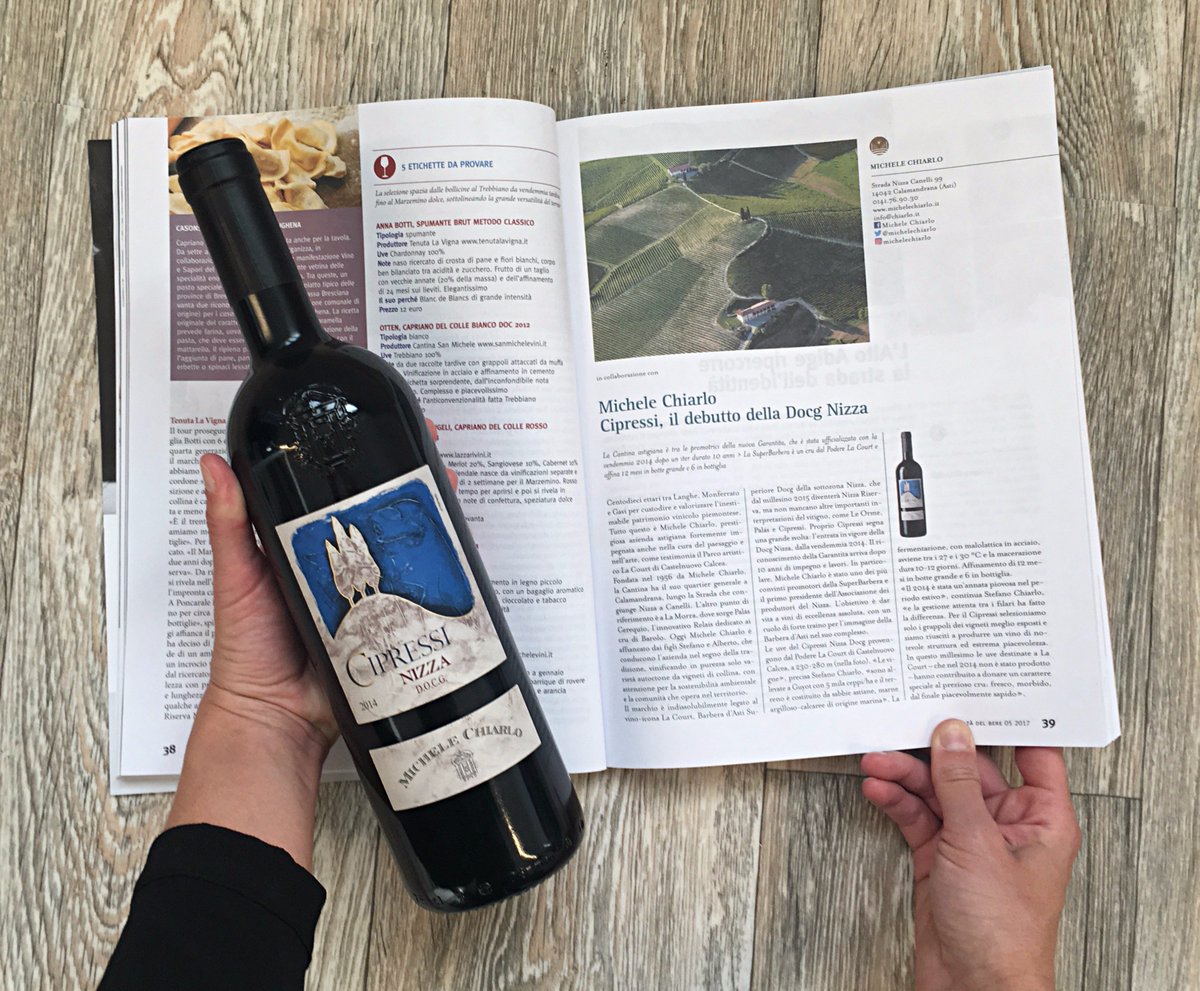 michelechiarlo's tweet photo. Thanks @civiltabere for this great review about #NizzaCipressi, our 'super Barbera' 2014, the first vintage of the new appelation #NizzaDocg https://t.co/FwTPYeSrgF