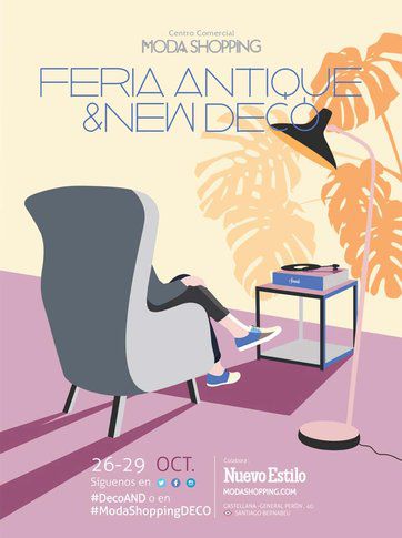 Nuevo_Estilo's tweet photo. Vuelve la feria Antique & New Decó del 26 al 29 de octubre en Madrid. Toda la información:https://t.co/rkR0PWLu7V #ModaShoppingDECO #DecoAND https://t.co/WAHbwpOt7j