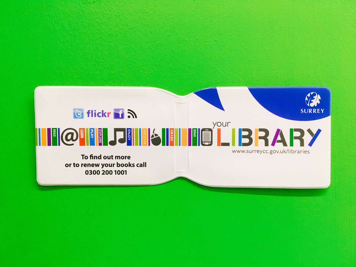 StainesLibrary's tweet photo. Jazz up that #travelcard or #BussPass with a snazzy @SurreyLibraries card wallet! Bargain price of £1.20! 😀 https://t.co/QTg4B8tlow
