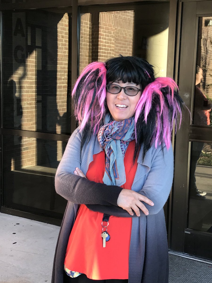 CLB_Dr's tweet photo. Unity & Crazy Hair at SGMS! @mhunt_sgms @atsmith204 @MRRVH @hemingway_renee @Ms_TaylorSGMS @Boones0130 @CrutlandRutland @MrsJessGolden https://t.co/OmG8uf4eSk