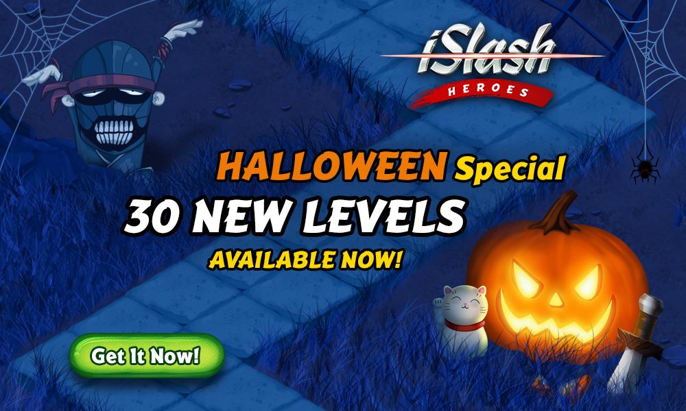 iSlashGame's tweet photo. HALLOWEEN UPDATE!
Trick or treat with 30 NEW SCARY LEVELS! Out now!
Spooky S/la/sh/in/g!
https://t.co/vx6RVlu8ds | https://t.co/C9OcWDrNg3 https://t.co/uVwI7fl7i9