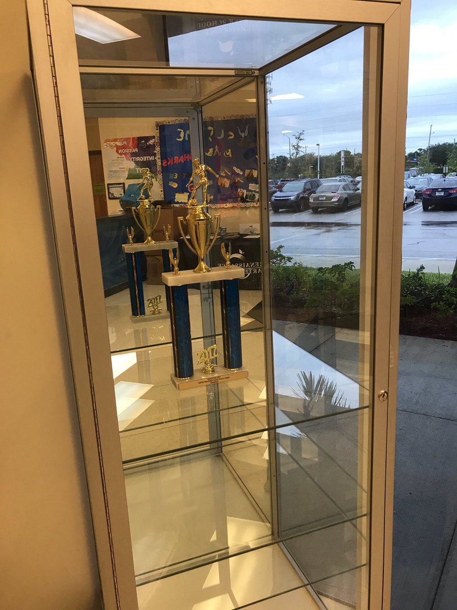 centpalmsharks's tweet photo. Our first trophy for the brand new trophy case! #soccer #pbcchamps #girlssoccer @CSUSAhq #soproud https://t.co/XoVqYBXFAG