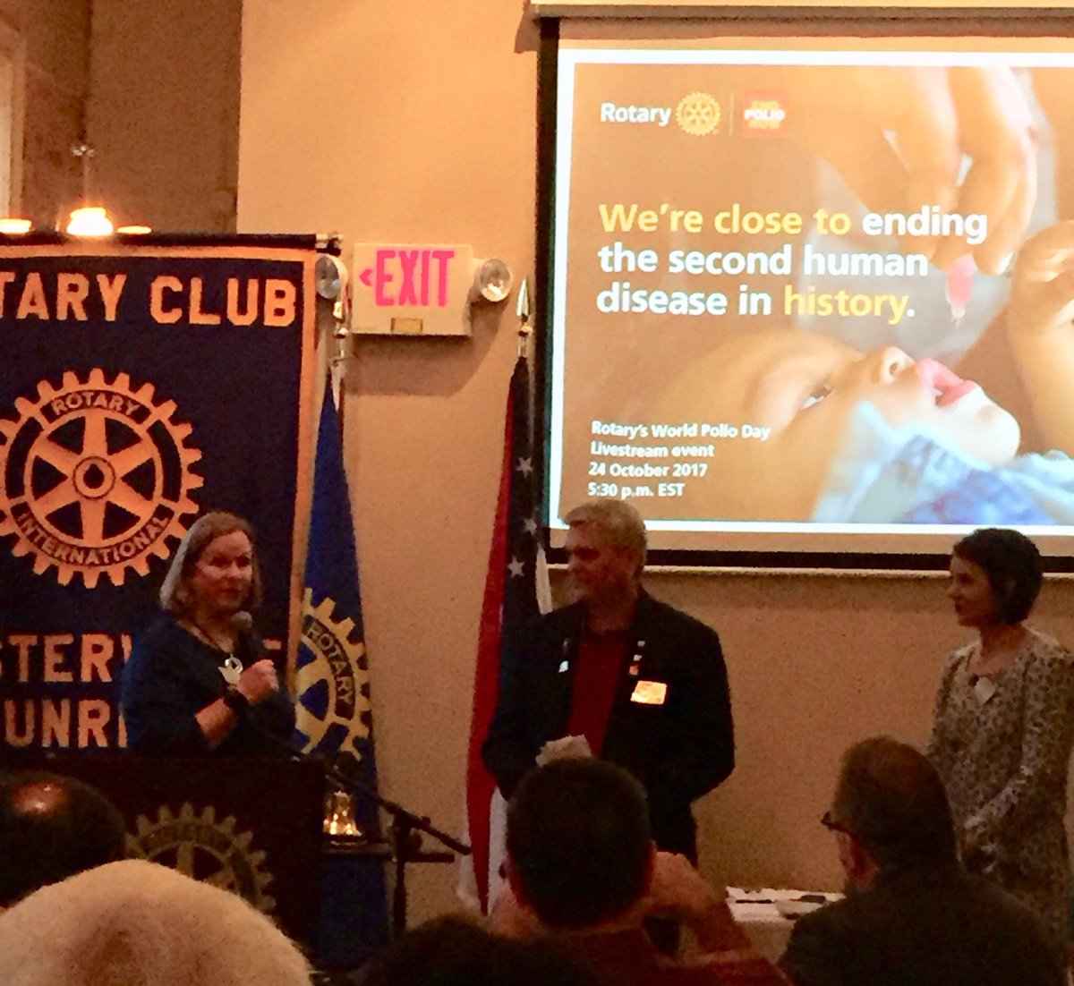 Backing up club service with cash - over $3,000 donated to #EndPolio