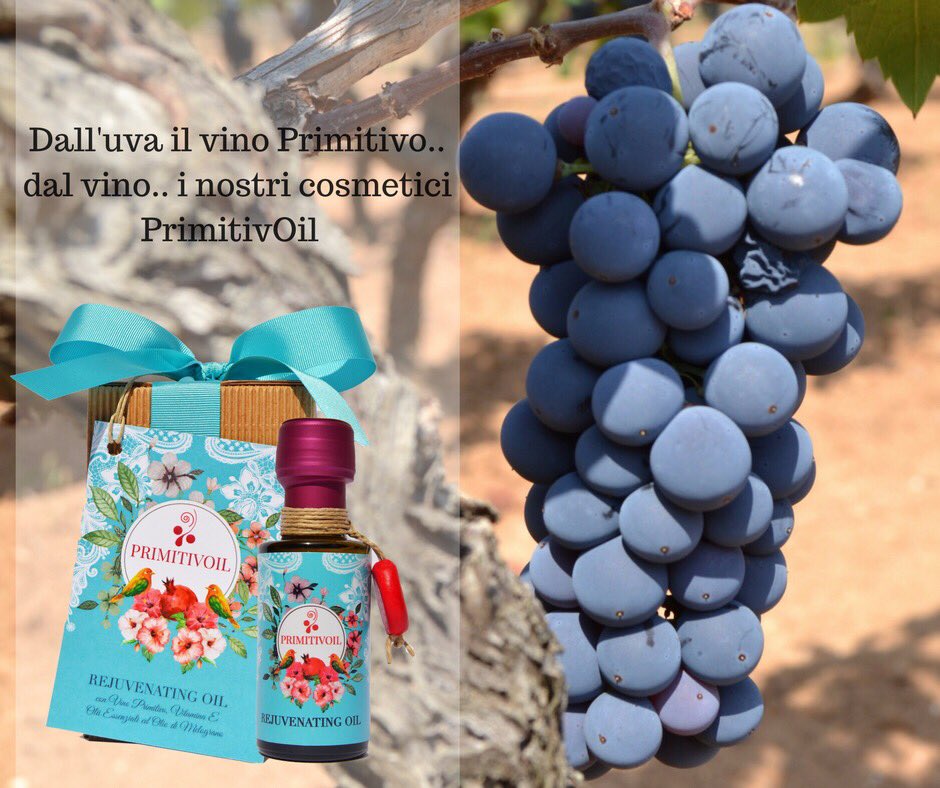 Primitivoil's tweet photo. Dall'uva al #vino #Primitivo....
dal vino i nostri cosmetici #PrimitivOil ricchi di #Resveratrolo
#CosmeticiAlVino #CosmeticOil #WineRoutine https://t.co/UyDJtpG5Id