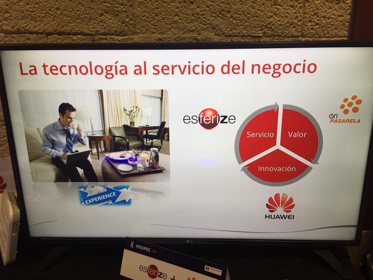 esferize's tweet photo. Hoy estamos en #Hospec ayudando a los hoteles a diferenciar su negocio. #Comunicaciones #Wifi #Hospitality @hospecforum https://t.co/eLANgKYSht