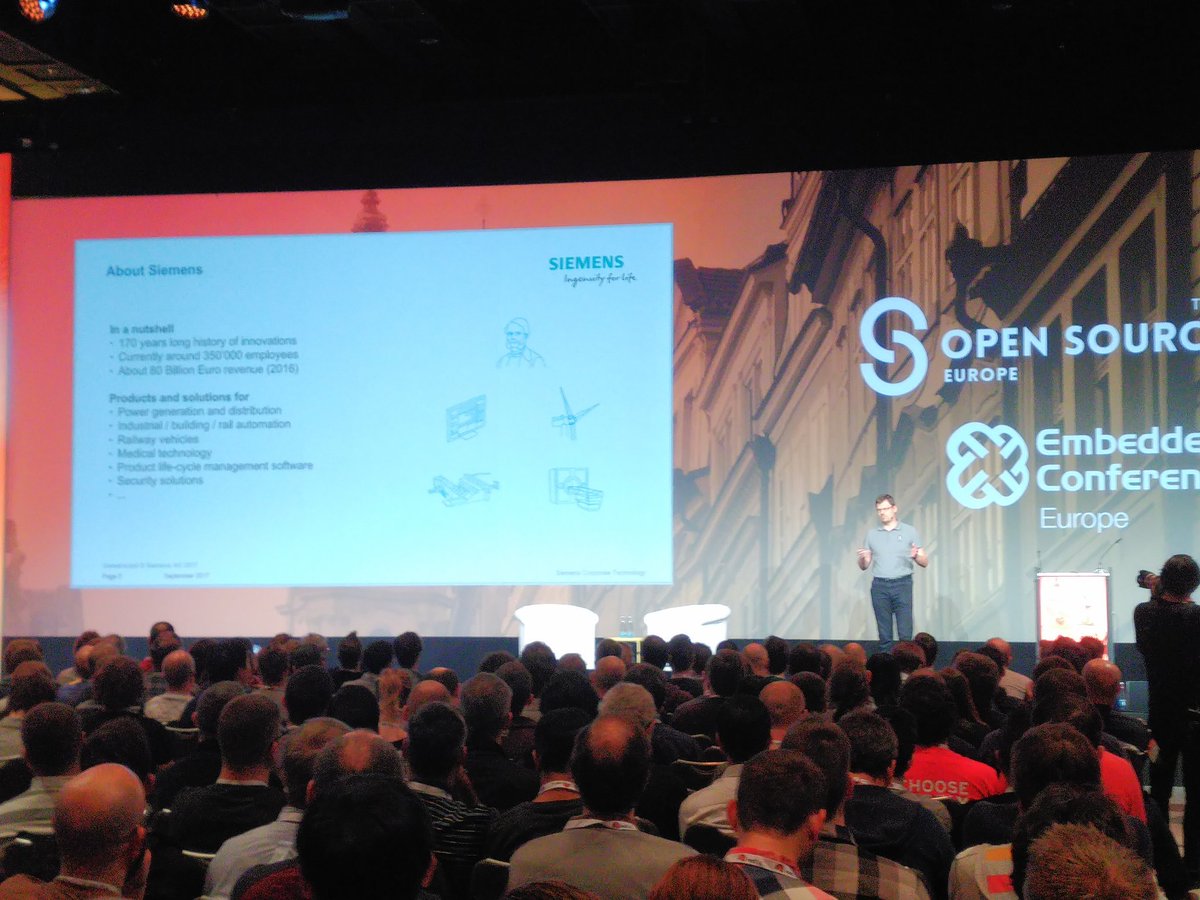 dl9pf's tweet photo. Jan Kiszka keynoting at #lfelc in a packed conference hall.  Join this great event! https://t.co/ZKDr75XKF4