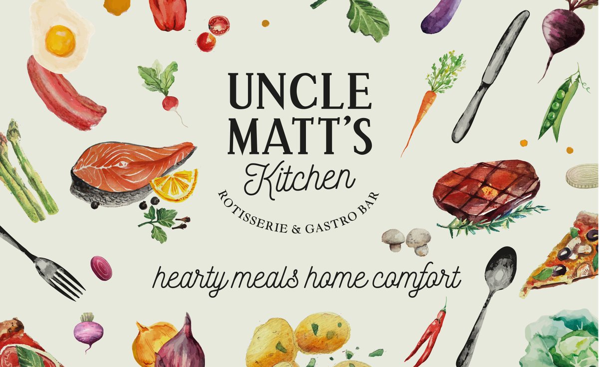 dnadesignworks's tweet photo. Uncle Matt's is a restaurant that offers comfort hearty food. The brief was to go rustic with a nice modern twist! #branding #logixcreative https://t.co/Qoic44Ct3A