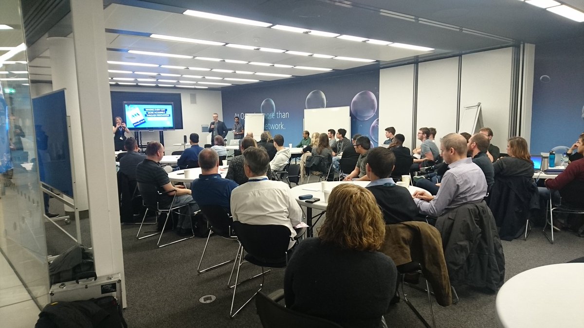 givevision's tweet image. Hackathon @O2 started! Presentation of challenges. Share yours via #AccessHack