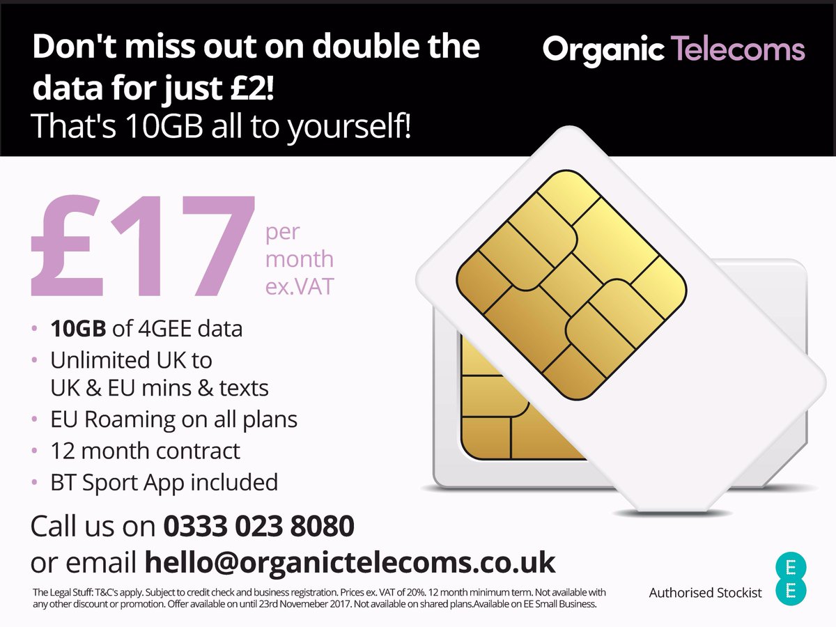 OrganicTelecoms's tweet photo. The deals keep on coming, and they keep on getting better! #deal #simonly #business #blackburn #business https://t.co/6aRNUgZ0s4
