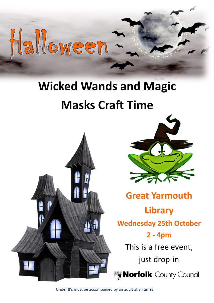 Calling all witches and wizards.Our spooky craft session is on today, come along and make wands and masks <a href="/MumsnetNorfolk/">Mumsnet Norfolk</a> <a href="/NorfolkMums_/">Norfolk-Mums</a>