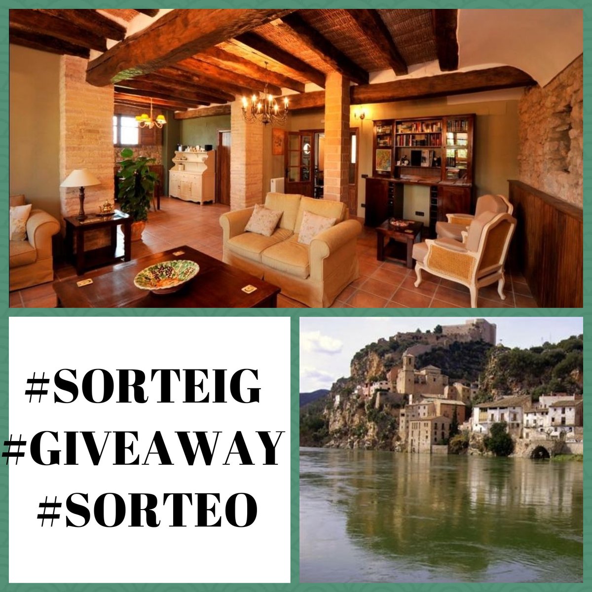 elscanterers's tweet photo. #GIVEAWAY Win a 1 night stay in Els Canterers rural B&amp;B for 2 people!!
Miravet, Tarragona, Catalonia https://t.co/4Rynt8rrjZ https://t.co/6lDvrEYwgB