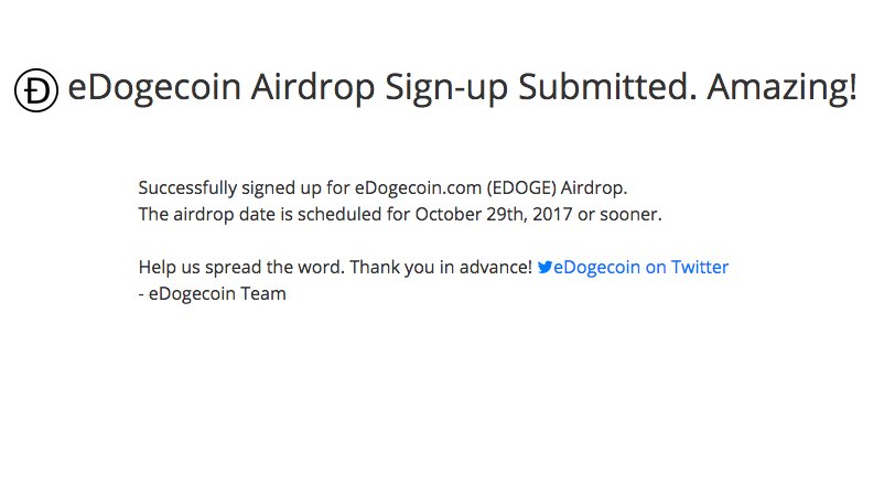 edogecoin's tweet photo. $EDOGE #Airdrop Sign-up form. Join for free $EDOGE this week. Over 5k Signups. Wow such legal and proper. Sign-up at https://t.co/OLb3A0zqPo https://t.co/zaftC7Z5X5