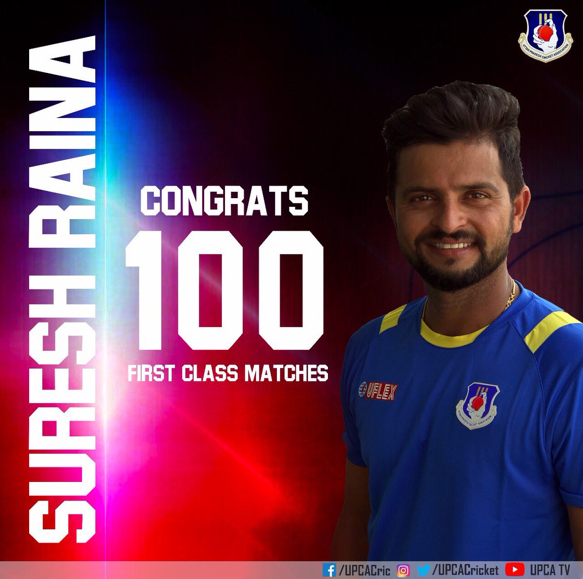 mageshsaaluvar0's tweet photo. Congrats and Best wishes 👍🏻to our Skipper @ImRaina for his 💯 First class game👏🏻 #Raina100 #RanjiTrophy @Paytm #UPvMAH #UPCA https://t.co/RQAZ2c60Zi