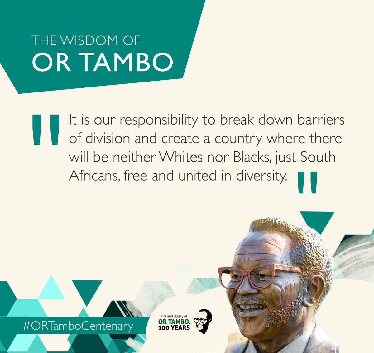 PresidencyZA's tweet photo. #ORTamboCentenary #ORTambo100 https://t.co/xYZTykba0M
