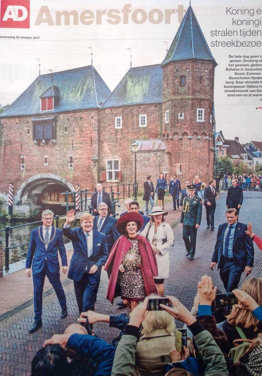 caseiokey's tweet photo. Nice full page #AD033 Dutch Royals @KoninklijkHuis visiting Amersfoort & region, Pic: Getty Images/ Patrick van Katwijk https://t.co/RLgoZeXO1c