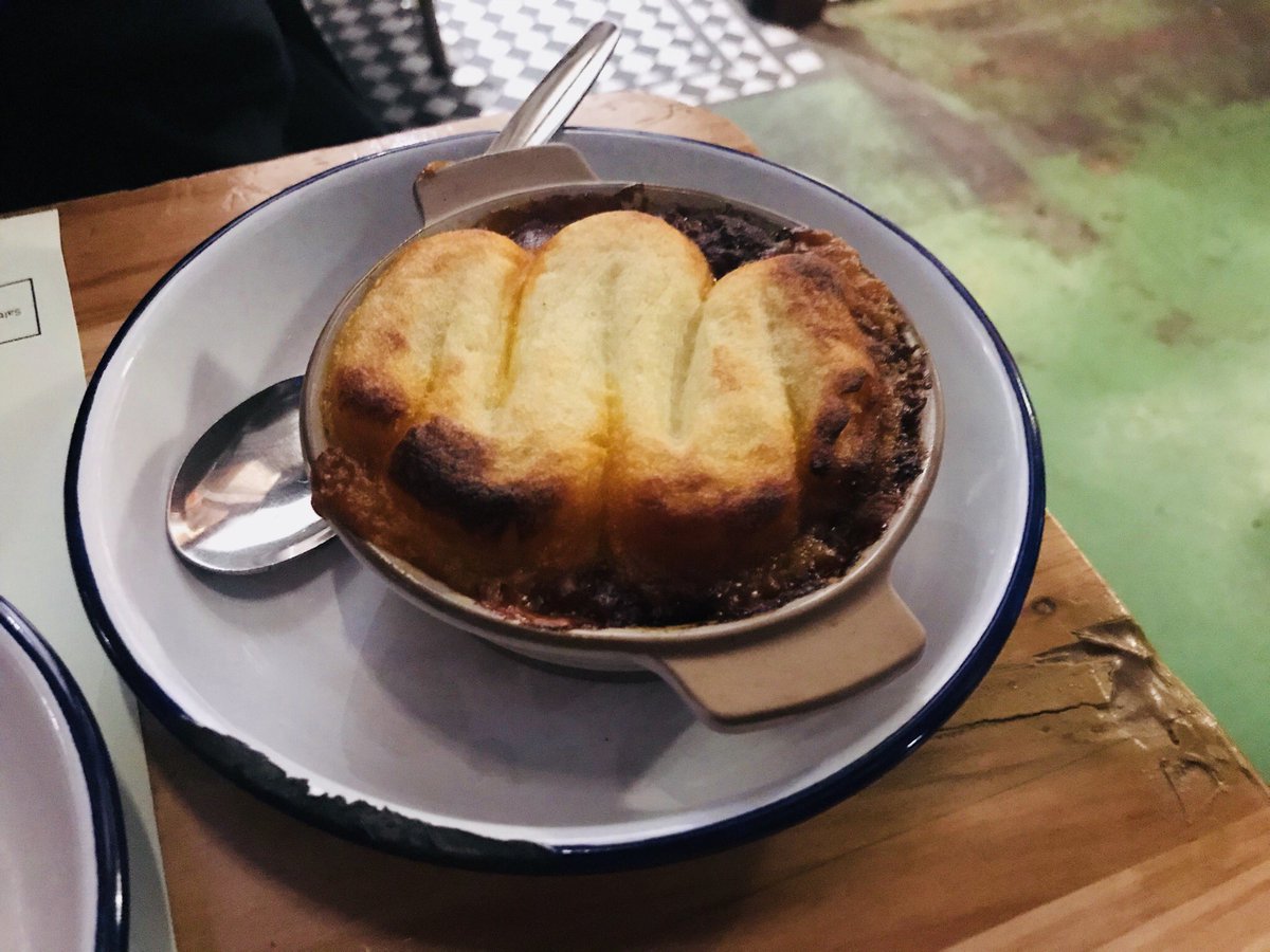 booksandwine76's tweet image. Still reeling from the deliciousness @plot_kitchen @Broadway_Mkt. That, friends, is Goat Shepherds Pie (Goatherd Pie?) For reals.